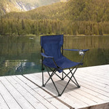 Foldable Camping Chair – Portable Outdoor Seat with Bottle Holder