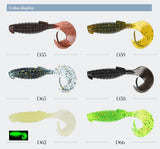 MEREKING Flapper Grub Fishing Lure – 77mm, 6g Soft Silicone Artificial Bait