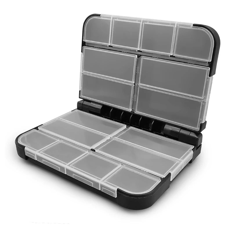 LUREHOLIC Fishing Tackle Box – Waterproof Organizer for Lures, Hooks, Jig Heads, Swivels, Snaps & Fishing Accessories Storage