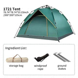 Automatic Quick-Opening 3-4 Person Camping Tent
