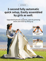 Automatic Quick-Opening 3-4 Person Camping Tent