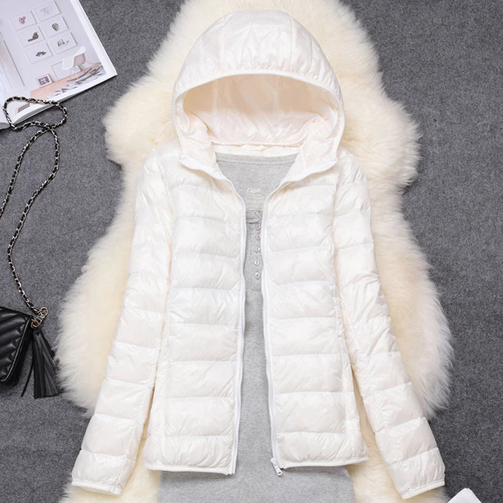 Women’s Ultra-Light Packable Puffer Jacket with Hood – Regular and Plus Size up to 3X