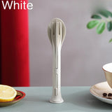 3PCS Portable Wheat Straw Tableware Set