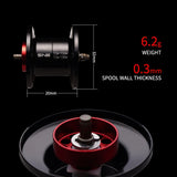 PURELURE ZANA Baitcasting Reel – 139g Aluminum Alloy Frame, 5.8g Spool, 7.6 Gear Ratio, 4KG Drag for Freshwater & Saltwater Fishing