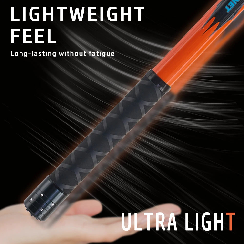 MBLN Ultralight Carbon Fiber Telescopic Fishing Landing Net – 325cm with Alloy Net Head