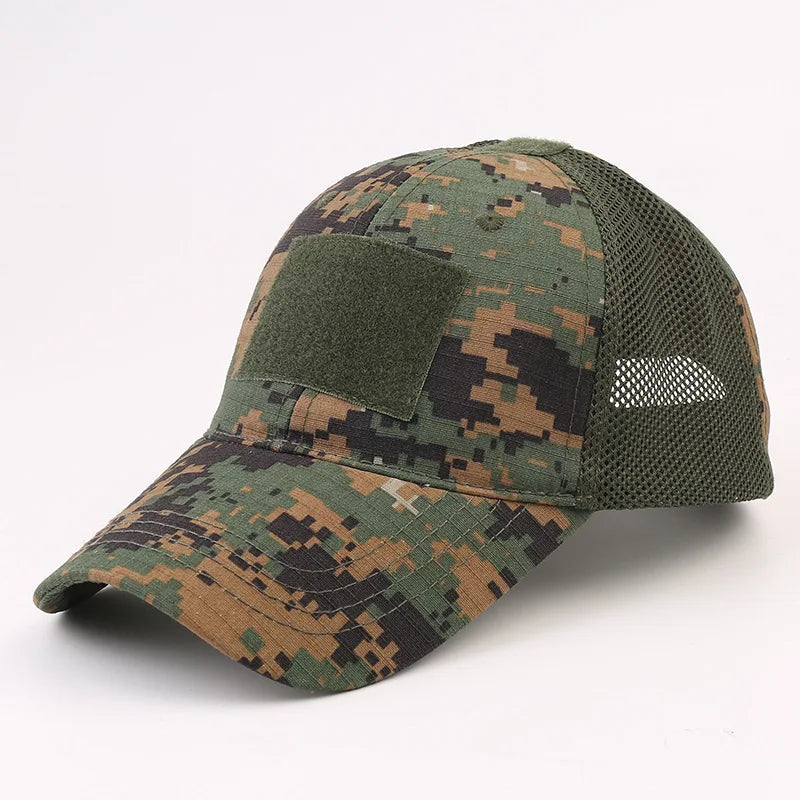 Unisex Sports Outdoor Sunscreen Quick-Drying Hat Men Casual Cap Female Unisex Camouflage Hunting Fishing Baseball Cap