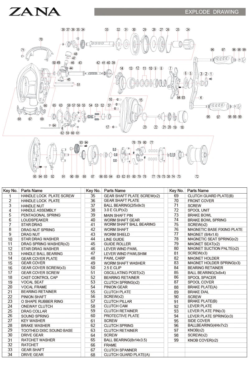 PURELURE ZANA Baitcasting Reel – 139g Aluminum Alloy Frame, 5.8g Spool, 7.6 Gear Ratio, 4KG Drag for Freshwater & Saltwater Fishing