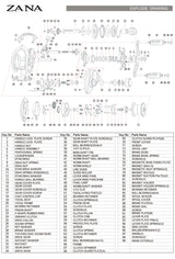 PURELURE ZANA Baitcasting Reel – 139g Aluminum Alloy Frame, 5.8g Spool, 7.6 Gear Ratio, 4KG Drag for Freshwater & Saltwater Fishing