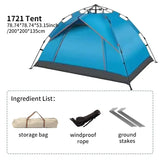 Automatic Quick-Opening 3-4 Person Camping Tent