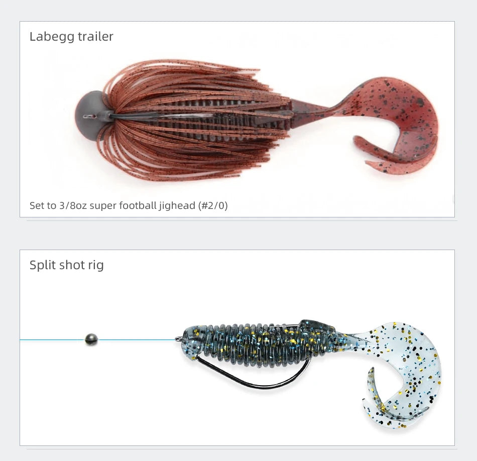 MEREKING Flapper Grub Fishing Lure – 77mm, 6g Soft Silicone Artificial Bait