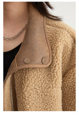 CHIC VEN Women’s Reversible Suede Winter Jacket – Warm Motorcycle Coat