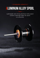 SEASIR Cast X2 Baitcasting Reel – 7.3:1 Gear Ratio, Hybrid Ceramic Bearings, Carbon Fiber Washer, Dual Bearing System & N52 Brake