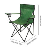 Foldable Camping Chair – Portable Outdoor Seat with Bottle Holder