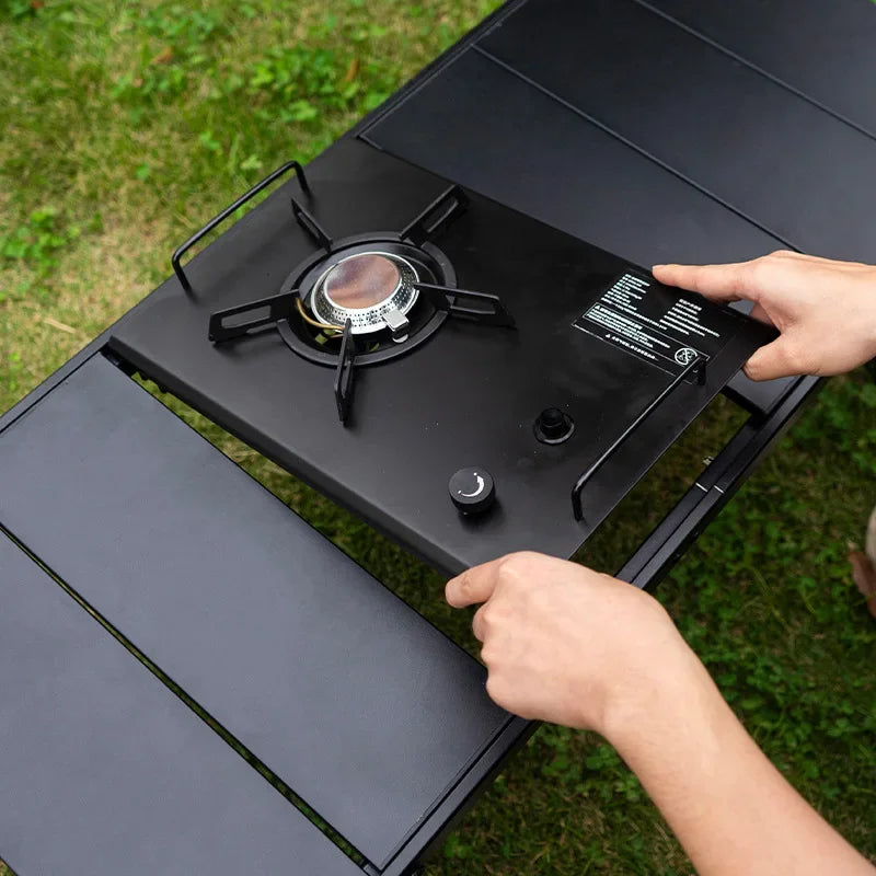 MOUNTAINHIKER Folding Camping IGT Table – Lightweight Wood Outdoor BBQ & Picnic Table
