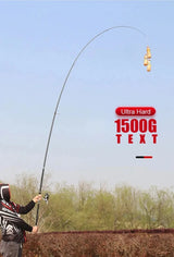 Telescopic Fishing Rod – 3.9m/4.2m/5.0m Carbon Surfcasting Rod, Travel Spinning & Baitcasting Rod with 20–250g Power Casting