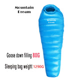Winter Goose Down Mummy Sleeping Bag – Adult 3-Season Warmth