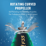 Kingdom GoldPop 35mm 5.4g Topwater Whopper Popper Fishing Lure Pike Fishing Floating Wobbler Artificial Hard Bait with Propeller