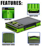 Double Sided Lure Baits Box Fishing Large Compartments