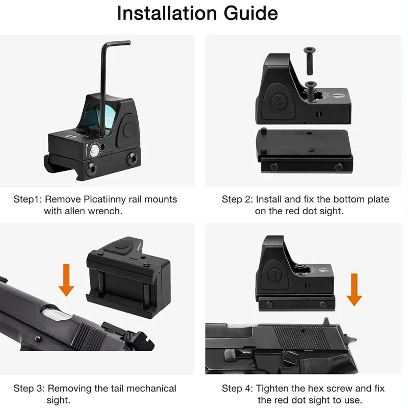 Reflex Collimator Scope Mini MR Red Dot Sight
