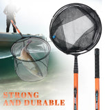 MBLN Ultralight Carbon Fiber Telescopic Fishing Landing Net – 325cm with Alloy Net Head