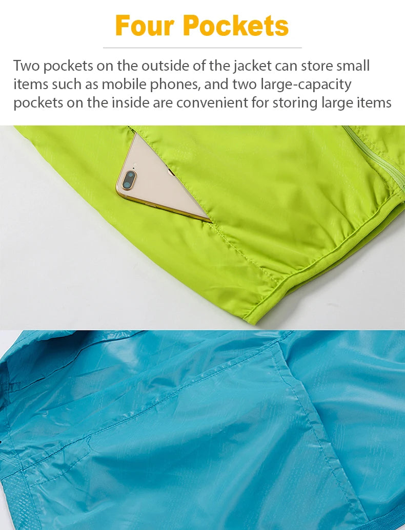 LNGXO Unisex Waterproof Hiking Jacket