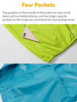 LNGXO Unisex Waterproof Hiking Jacket