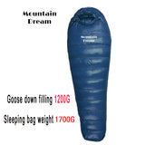 Winter Goose Down Mummy Sleeping Bag – Adult 3-Season Warmth