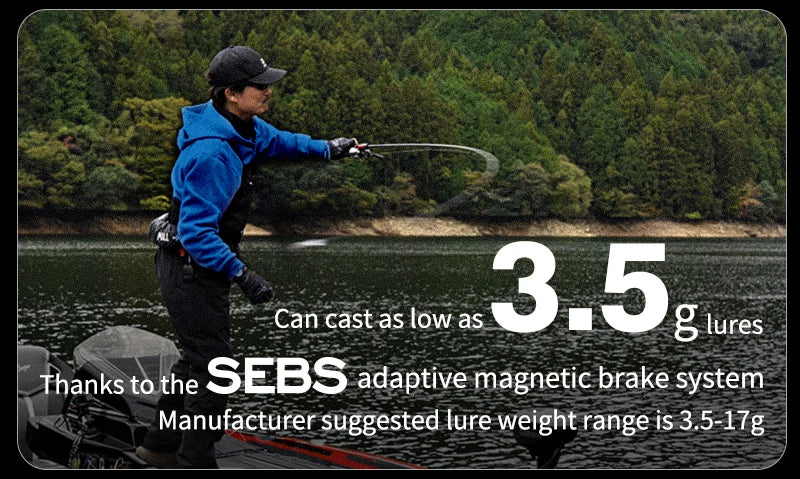 PURELURE ZANA Baitcasting Reel – 139g Aluminum Alloy Frame, 5.8g Spool, 7.6 Gear Ratio, 4KG Drag for Freshwater & Saltwater Fishing