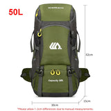 50L Travel Backpack – Waterproof Hiking Rucksack for Men, Large Camping, Climbing & Mountaineering Bag for Outdoor Sports & Travel