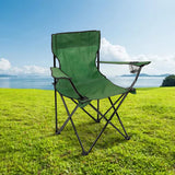 Foldable Camping Chair – Portable Outdoor Seat with Bottle Holder