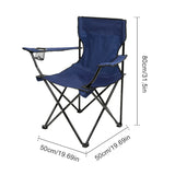 Foldable Camping Chair – Portable Outdoor Seat with Bottle Holder
