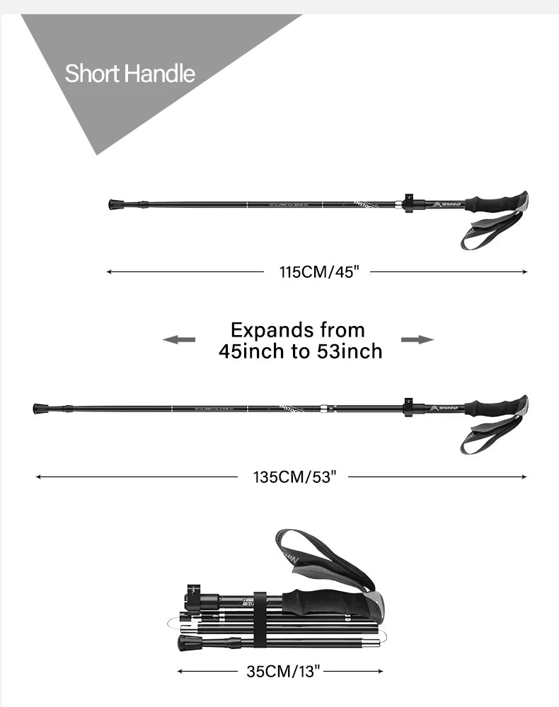 BSWOLF 2PCS Ultralight Trekking Poles