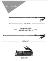 BSWOLF 2PCS Ultralight Trekking Poles