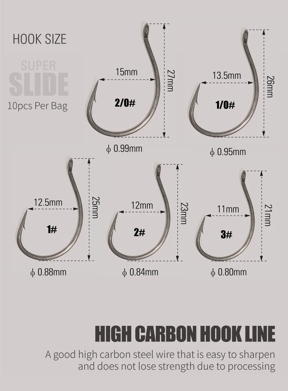 LUREHOLIC PTFE Super Slide Wacky Hook