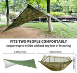 Portable Camping Hammock with Mosquito Net & Rain Shelter