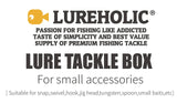 LUREHOLIC Fishing Tackle Box – Waterproof Organizer for Lures, Hooks, Jig Heads, Swivels, Snaps & Fishing Accessories Storage