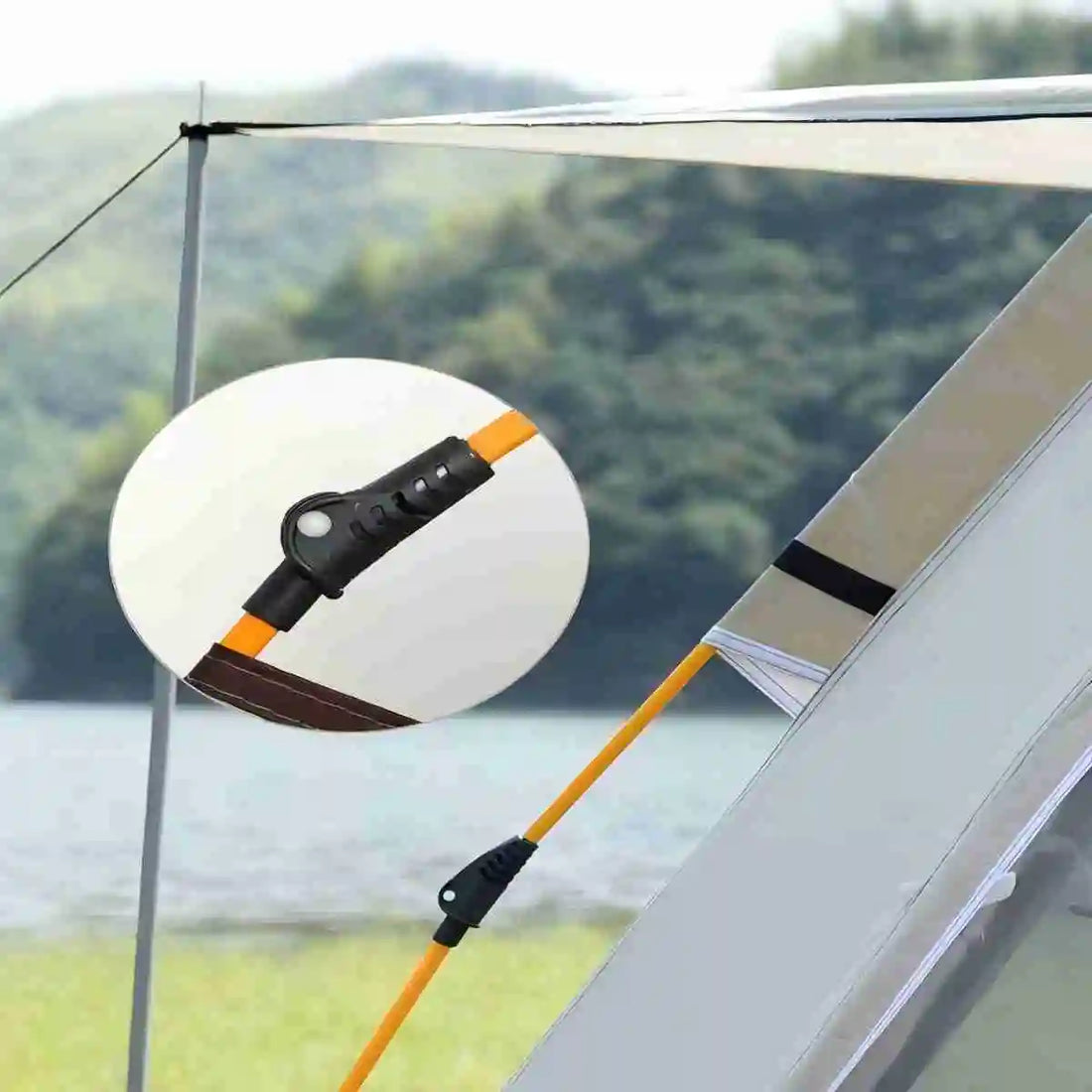 Outdoor Camping Tent – Sunshade Shelter with 2 Doors & 2 Windows for Travel & Self-Driving Trips