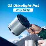 Fire-Maple G2 Petrel Ultralight 750ML Heat Exchanger Pot – Lightweight Camping & Hiking Cookware