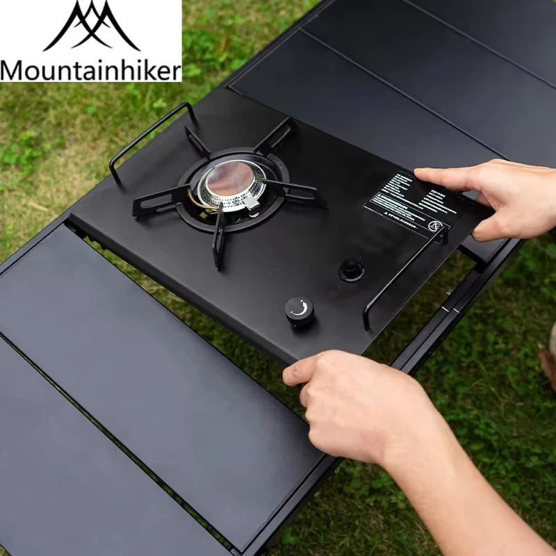 MOUNTAINHIKER Folding Camping IGT Table – Lightweight Wood Outdoor BBQ & Picnic Table