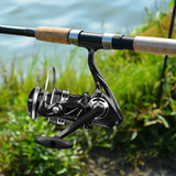 Full Metal Spinning Fishing Reel – 5.2:1 Gear Ratio, 12kg Max Drag, All-Purpose Reel