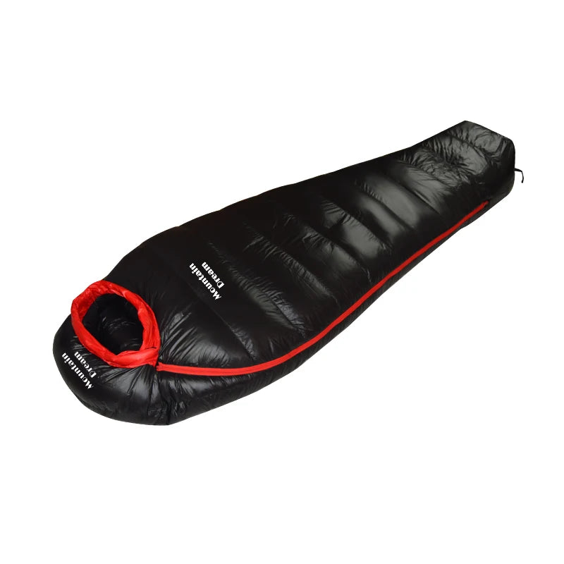 Winter Goose Down Mummy Sleeping Bag – Adult 3-Season Warmth