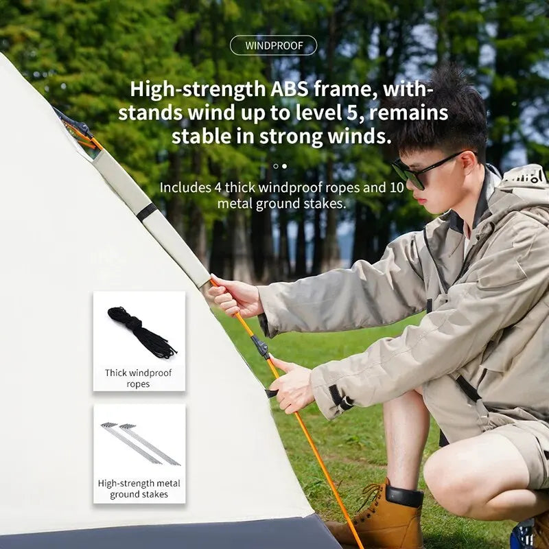 Automatic Quick-Opening 3-4 Person Camping Tent