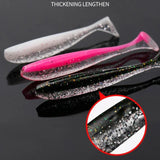 10pcs T-Tail Worm Soft Lures