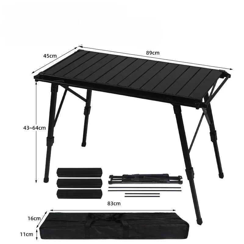 MOUNTAINHIKER Folding Camping IGT Table – Lightweight Wood Outdoor BBQ & Picnic Table