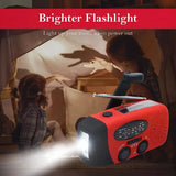 SSolar Hand Crank Camping Light with AM/FM Radio