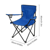 Foldable Camping Chair – Portable Outdoor Seat with Bottle Holder