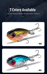 Kingdom GoldPop 35mm 5.4g Topwater Whopper Popper Fishing Lure Pike Fishing Floating Wobbler Artificial Hard Bait with Propeller