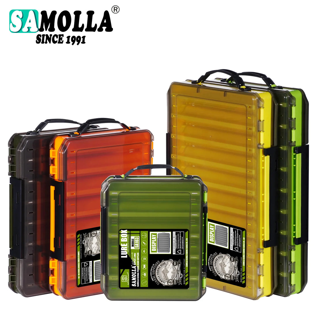 Double Sided Lure Baits Box Fishing Large Compartments
