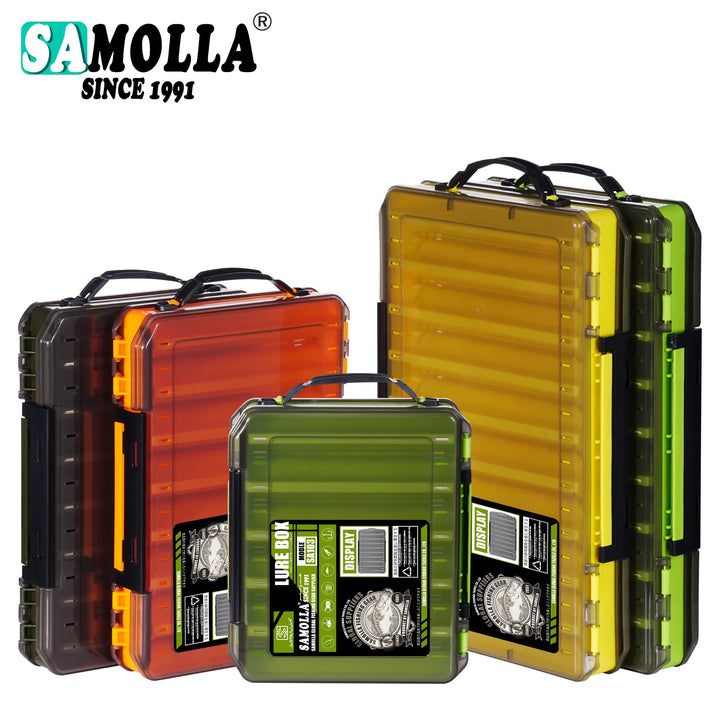Double Sided Lure Baits Box Fishing Large Compartments