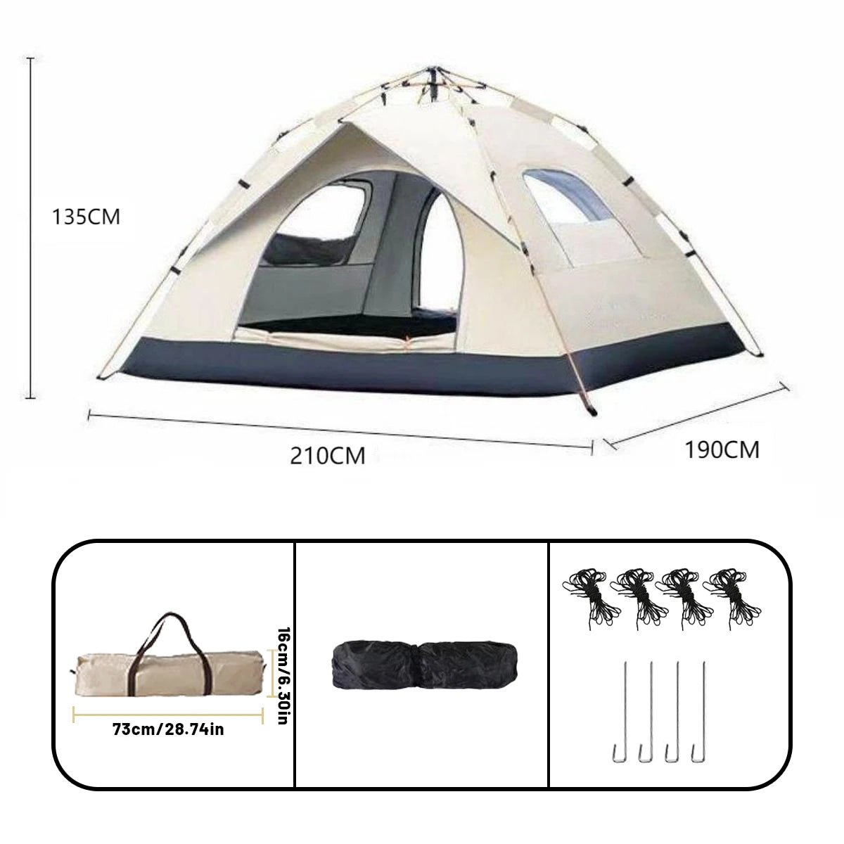 Outdoor Automatic Quick-Opening Tent